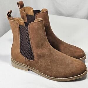 Hari Mari Midland Brown Suede Womens Pull On Chelsea Boot, Size 9